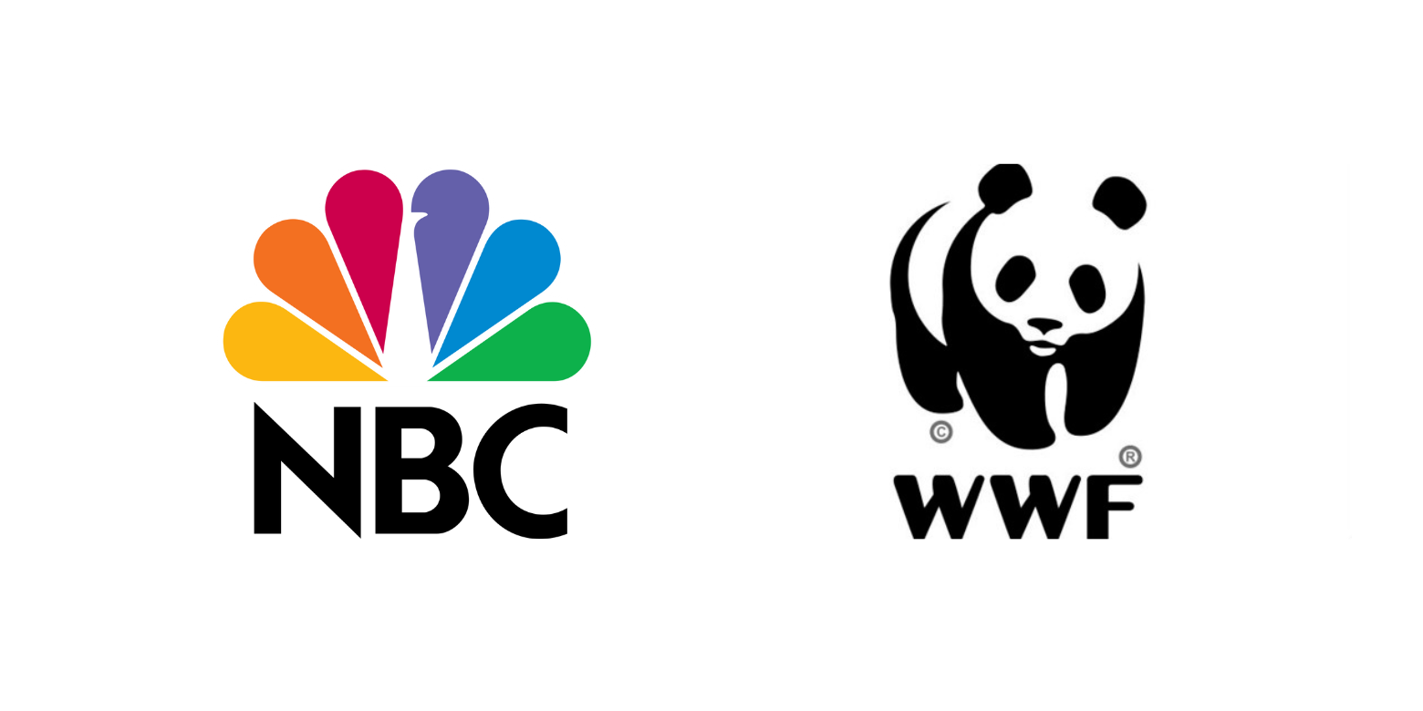 NBC and WWF Logos