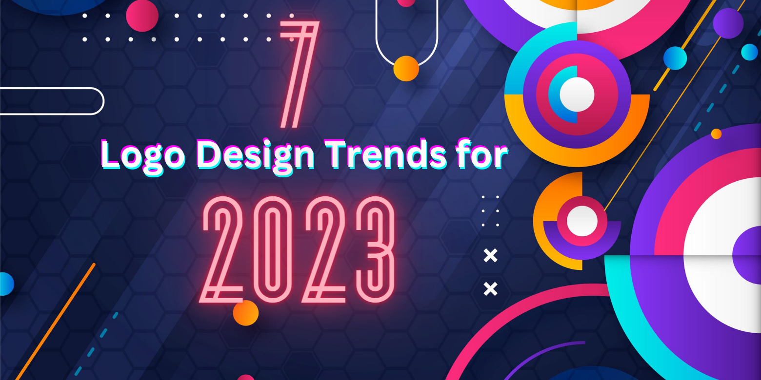 Image with text "Logo Design Trends for 2023"